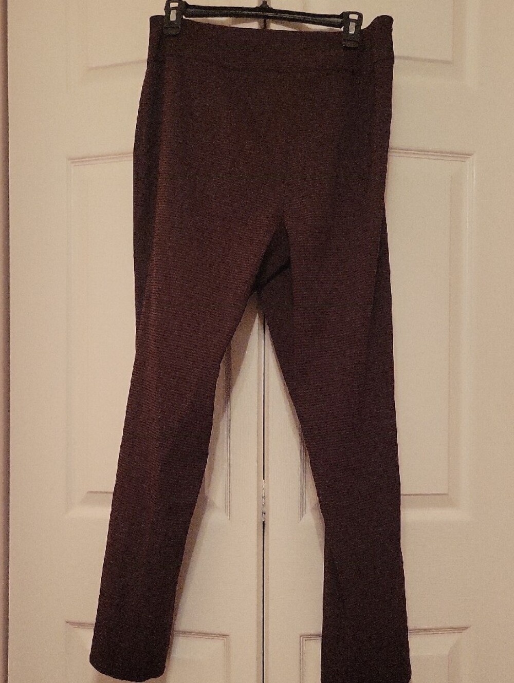 Peck & Peck Straight-Leg Ponte Pants in Dark Brown - Picture 3 of 5